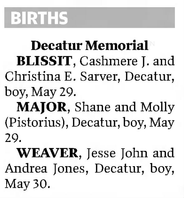 Miles Major Birth